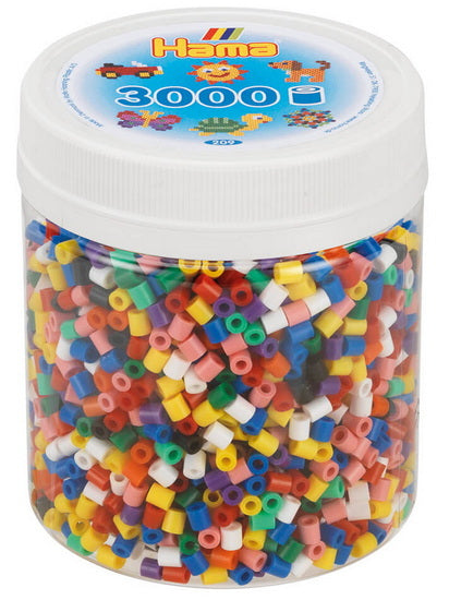 Pot 3000 perles Hama midi - mélange de couleurs