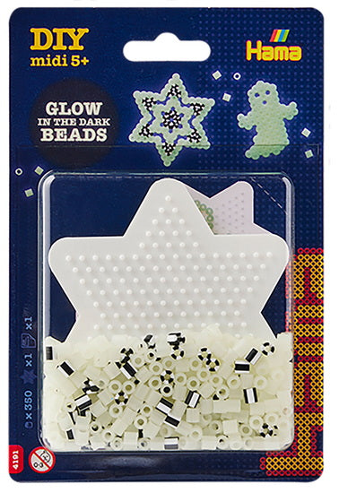 Hama Small Kit. Approx. 350 beads, 1 small star pegboard.