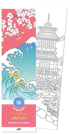 Voyage au Japon : 50 marque-pages à peindre ou à colorier