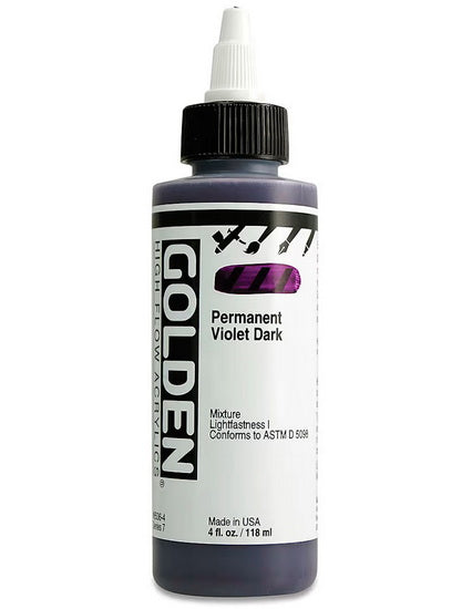 Acrylic high flow - 4 oz  dark permanent violet  s7
