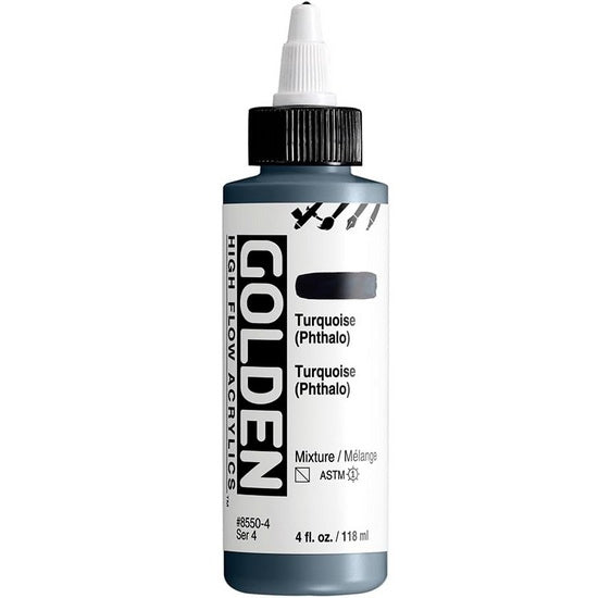 Acrylic high flow - 4 oz  phthalo turquoise  s4