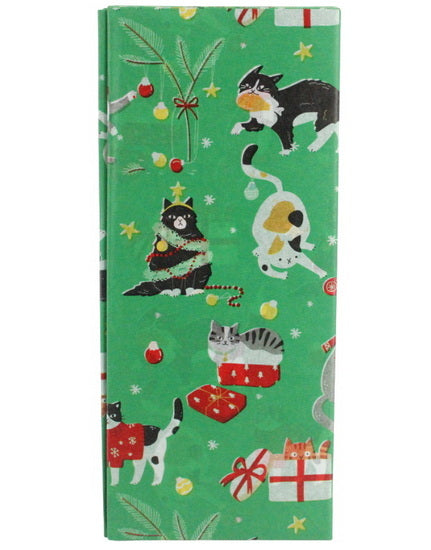 Papier de soie chats de Noël