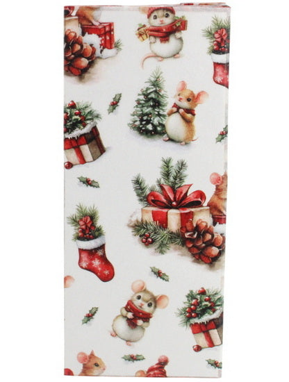 Papier de soie souris de Noël