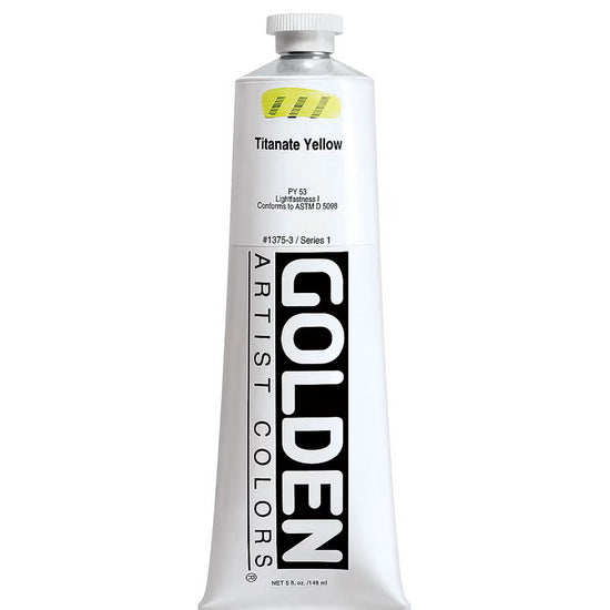 Acrylic heavy body - 5 oz  titanate yellow  s1