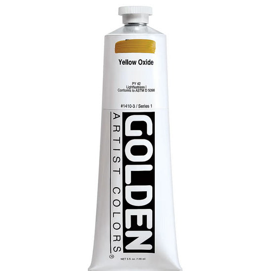 Acrylique haute viscosité - 5 oz  oxyde jaune  s1