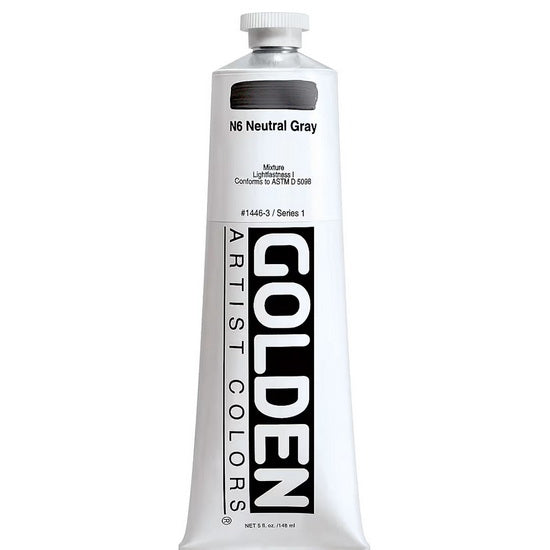 Acrylique haute viscosité - 5 oz  gris neutre #6  s1