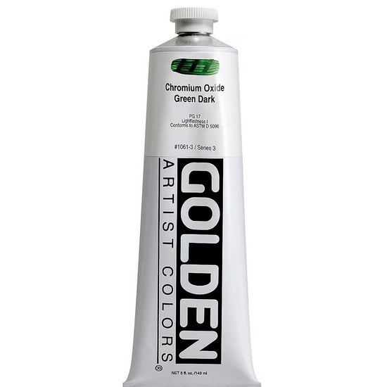 Acrylique haute viscosité - 5 oz  vert oxyde chrome foncé  s3