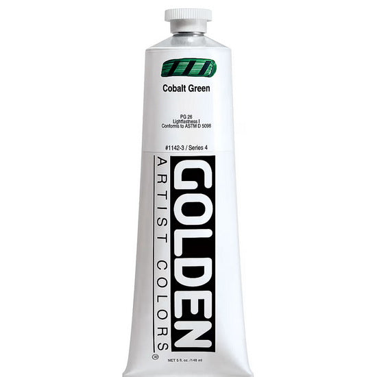 Acrylic heavy body - 5 oz  cobalt green  s4