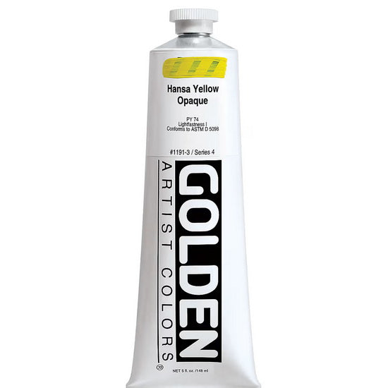 Acrylic heavy body - 5 oz  hansa yellow opaque  s4