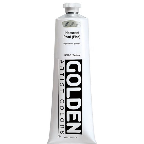 Acrylic heavy body - 5 oz  iridescent pearl fine  s4