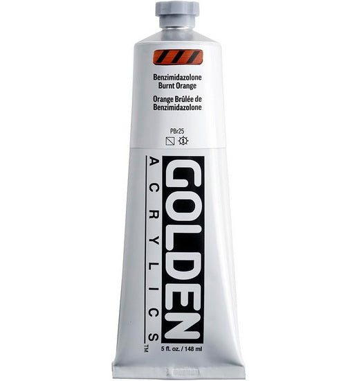 Acrylic heavy body - 5 oz  benzimidazolone burnt orange  s5