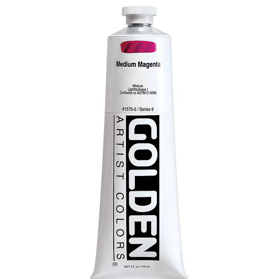 Acrylic heavy body - 5 oz  magenta medium  s6