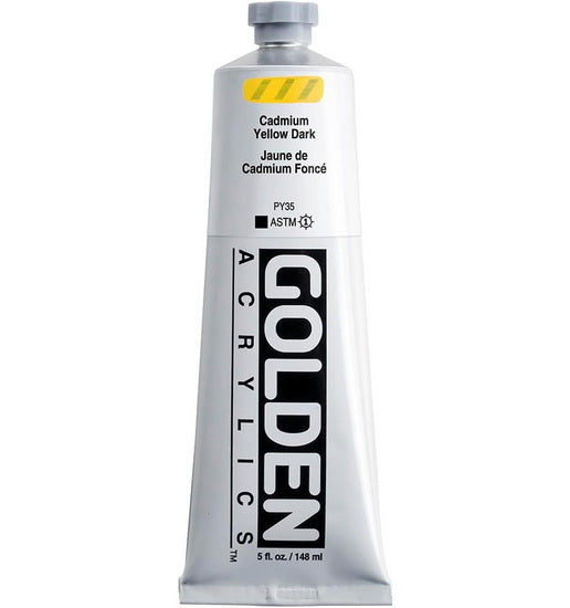 Acrylic heavy body - 5 oz  cadmium yellow dark  s7