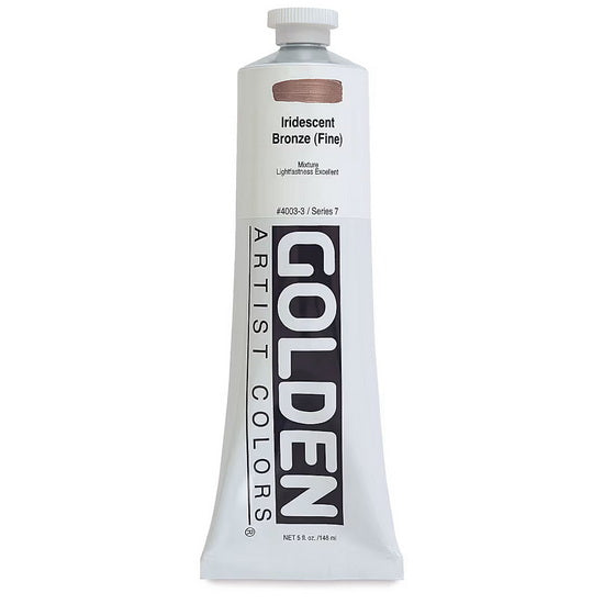Acrylic heavy body - 5 oz  iridescent bronze fine  s7