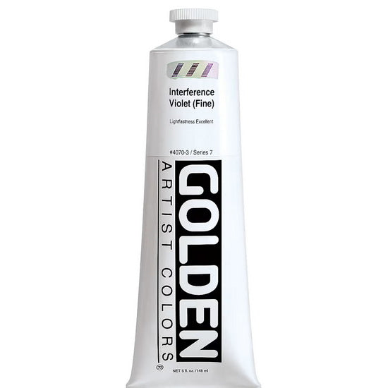 Acrylic heavy body - 5 oz  interference violet fine  s7