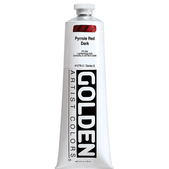 Acrylic heavy body - 5 oz  pyrrole red dark  s8