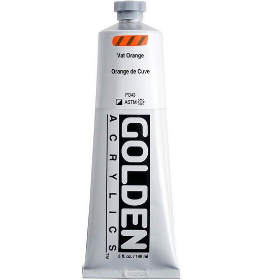 Acrylic heavy body - 5 oz  vat orange  s8