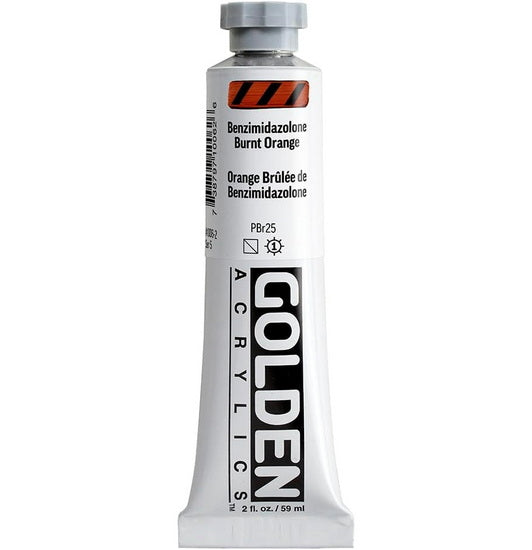 Acrylic heavy body - 2 oz  burnt orange benzimidazolone  s5