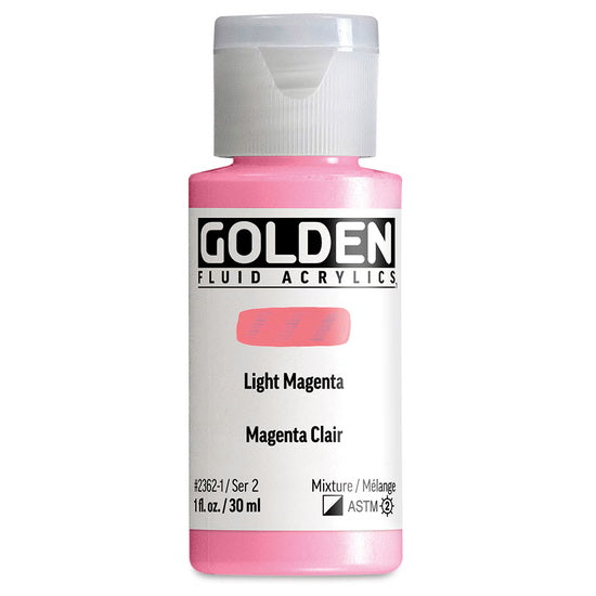Acrylic fluid - 1 oz  light magenta  s2