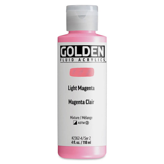 Acrylic fluid - 4 oz  light magenta  s2