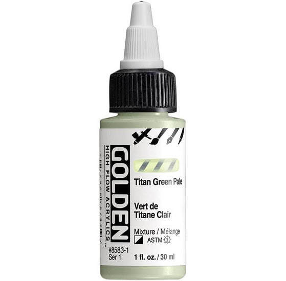 Acrylic high flow - 1 oz  titan green pale  s1