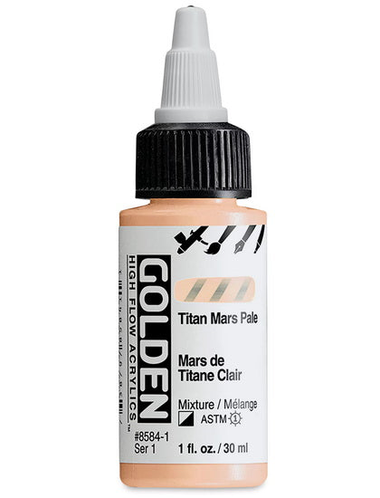 Acrylic high flow - 1 oz  titanium mars pale  s1