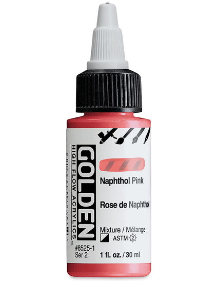 Acrylic high flow - 1 oz  naphthol pink  s2