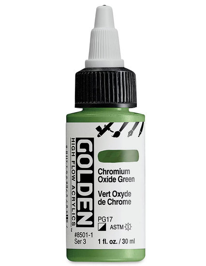 Acrylic high flow - 1 oz  chromium oxide green  s3