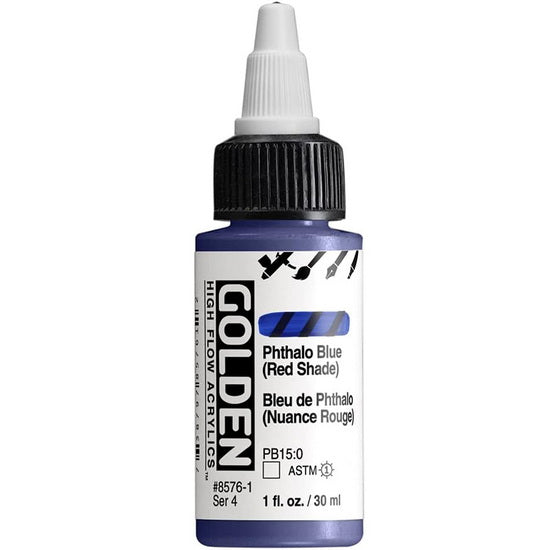 Acrylic high flow - 1 oz  phthalo blue red shade  s4