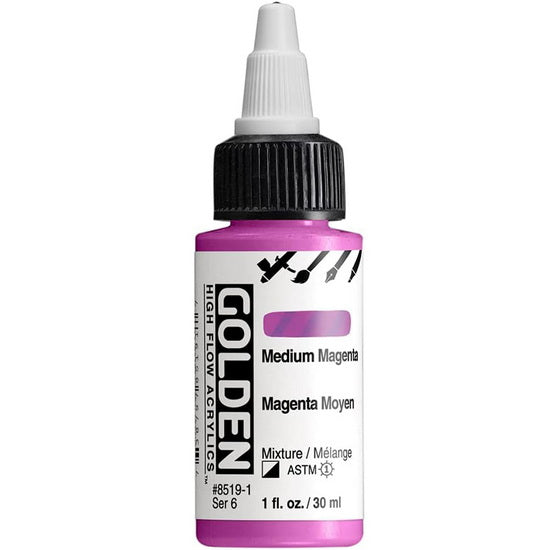 Acrylic high flow - 1 oz  medium magenta  s6
