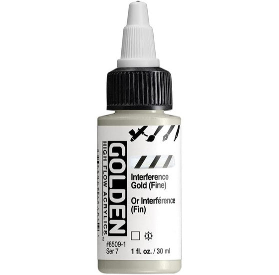 Acrylic high flow - 1 oz  interference gold fine  s7