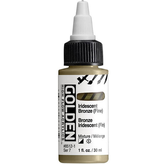 Acrylic high flow - 1 oz  iridescent bronze fine  s7