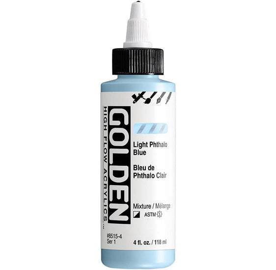 Acrylic high flow - 4 oz  light phthalo blue  s1