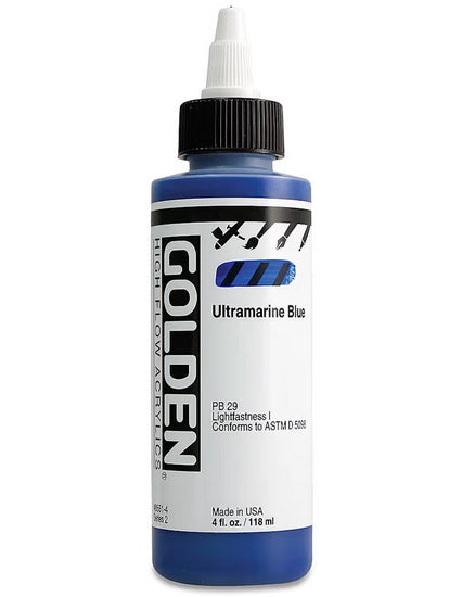 Acrylic high flow - 4 oz  ultramarine blue  s2