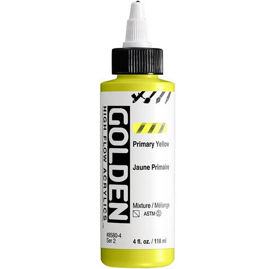 Acrylic high flow - 4 oz  primary yellow  s2