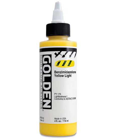 Acrylique high flow - 4 oz  jaune benzimidralozone clair  s3