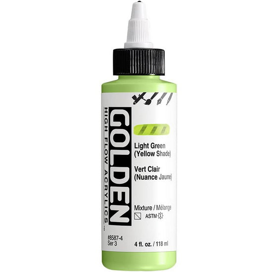 Acrylic high flow - 4 oz  light green yellow shade  s3