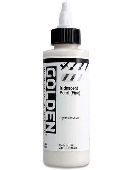 Acrylic high flow - 4 oz  iridescent pearl fine  s4