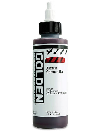 Acrylique high flow - 4 oz  alizarine cramoisie imitation  s7
