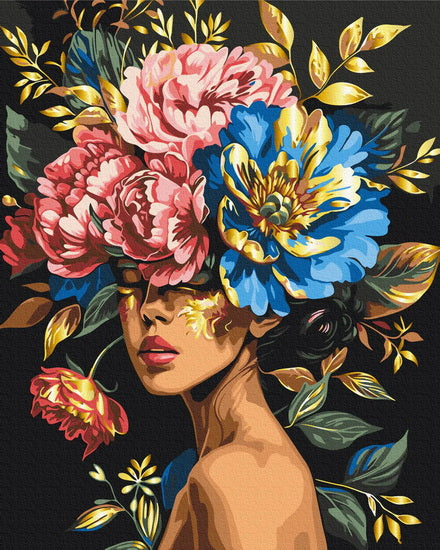 Paint by Number Floral Harmony