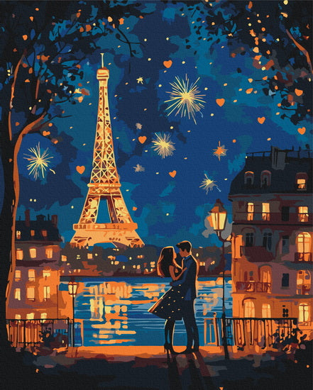 Paint by Number Paris Romance