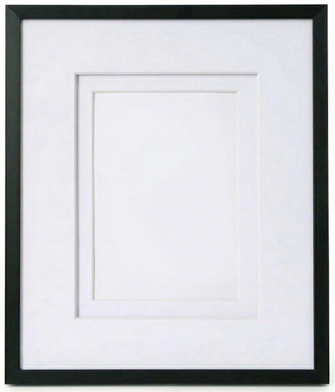 Cadre photo aluminium noir - 20x30po pp 12x18/11x14po