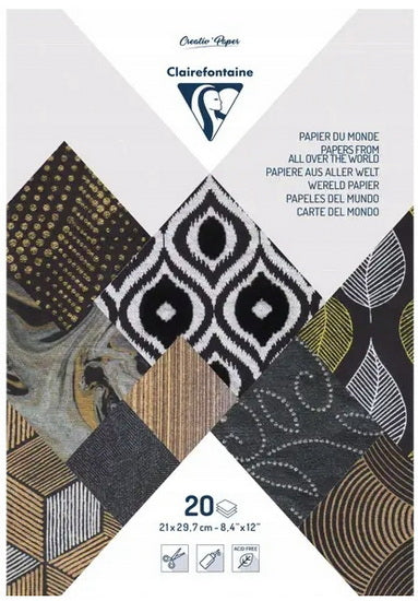 Paper pack a4 20sh metallic black