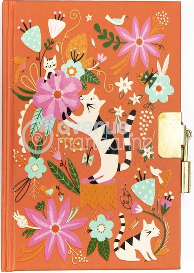 Mandarine journ.intime chats fleurs