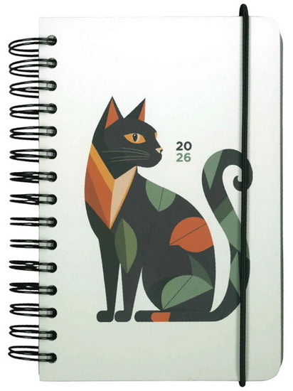 Agenda spirale 2026 Pigma Chat 1j/1p