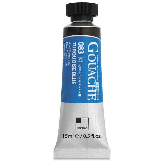 Gouache Designers bleu turquoise série C - 15ml