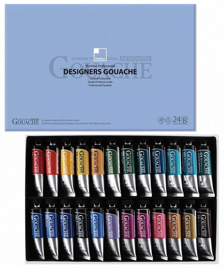 Ens. gouache designers série B - 24x15ml