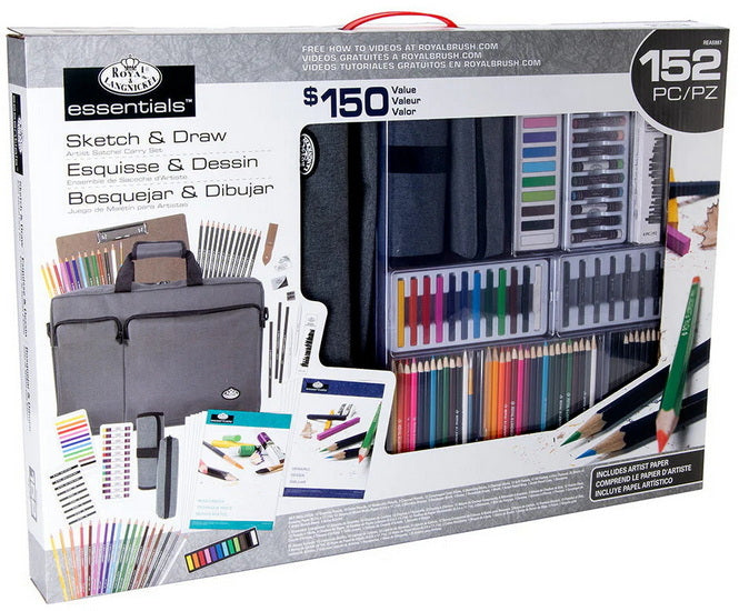 Set of Platinum Sketch And Draw Art 152pcs