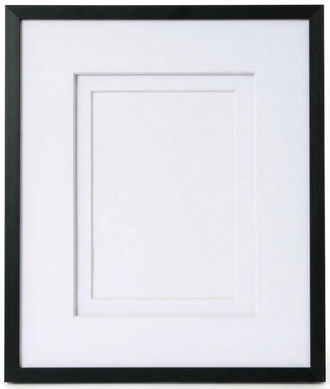 Aluminum Photo Frame Black - 16x20" Mat 11x14/8x10"