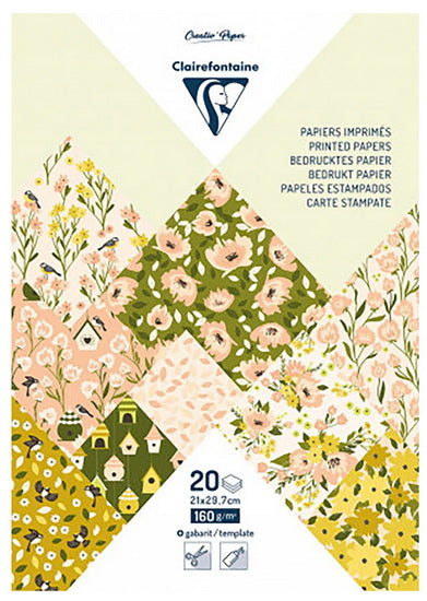Printed Paper Pad 8.4x12 in.(21x29.7 cm) 160g Spring 20 sheets